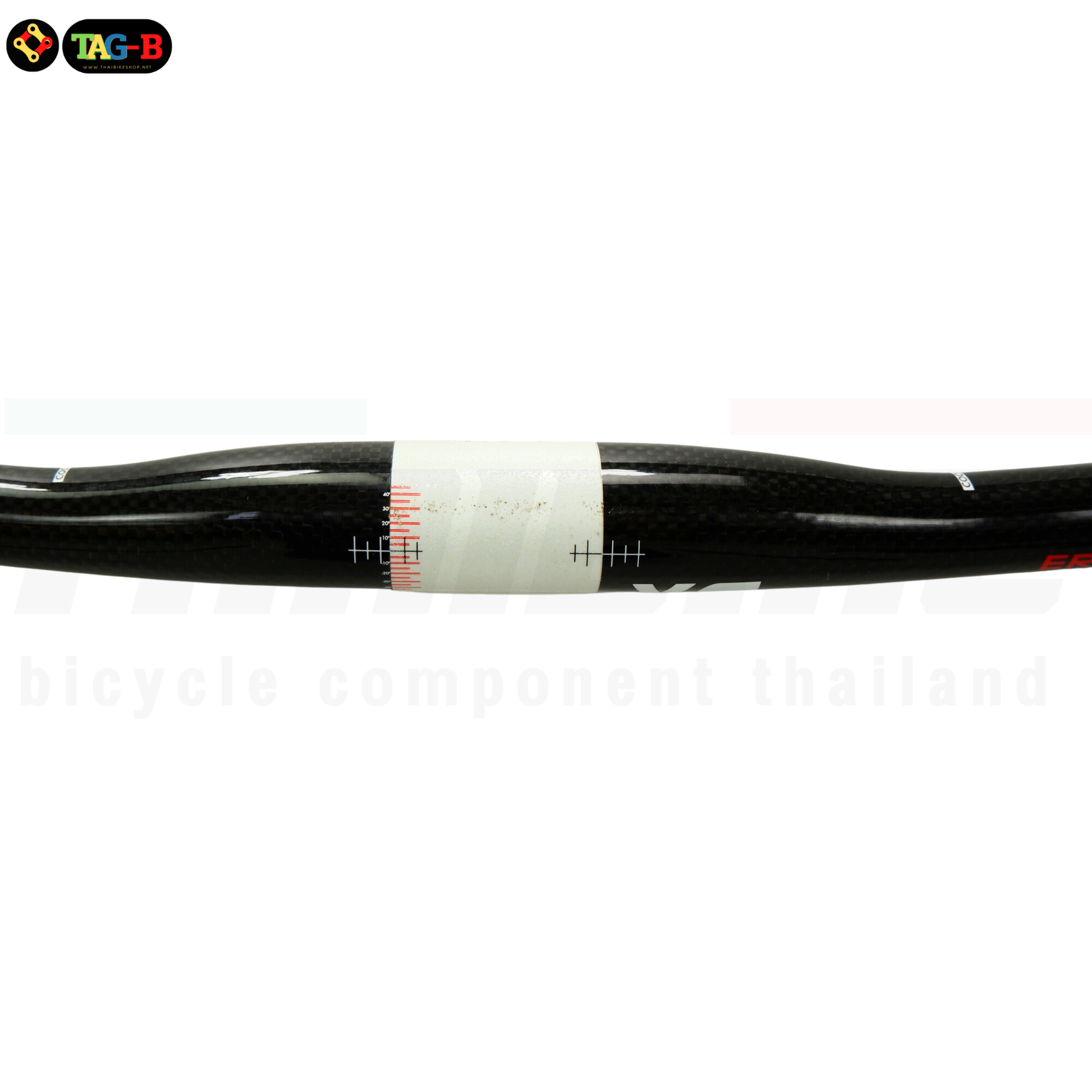 แฮนด์จักรยานเสือภูเขาคาร์บอน BIKECO X6 31.8 งานเบา แบบยก แบบตรง