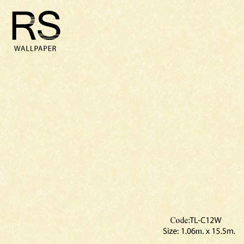 วอลเปเปอร์เทกเจอร์เส้นร่างพื้นสีขาวอมเหลืองทอง TL-C12W