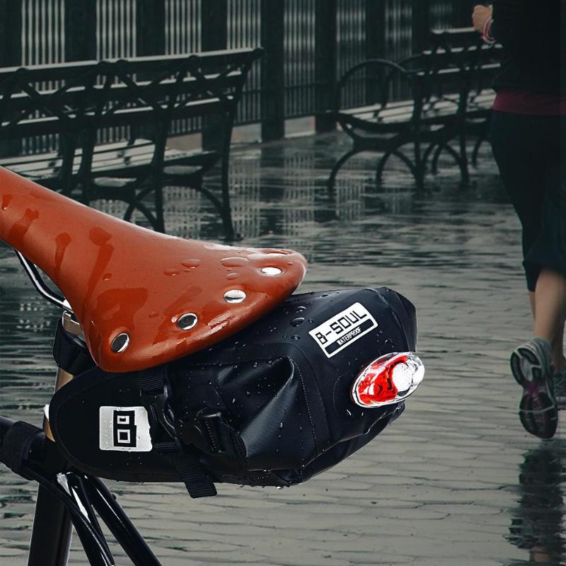 กระเป๋าใต้อานจักรยาน B-SOUL แบบกันน้ำ(ไม่รวมไฟ)