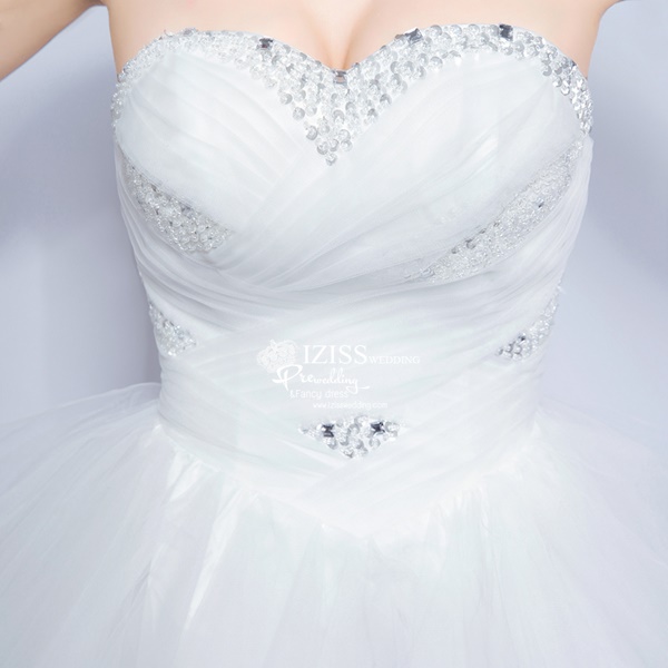 BR303 **พร้อมส่ง**ชุดแต่งงาน&ชุดเจ้าสาวแบบยาวสีขาวเกรดพรีเมี่ยม หรูหราน่ารัก สวยโดดเด่นไม่ซ้ำใคร