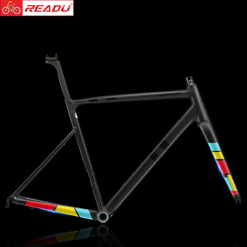 สติกเกอร์ติดเฟรมจักรยาน READU สติกเกอร์ลายทีม 1 ชุด 4 ชิ้น