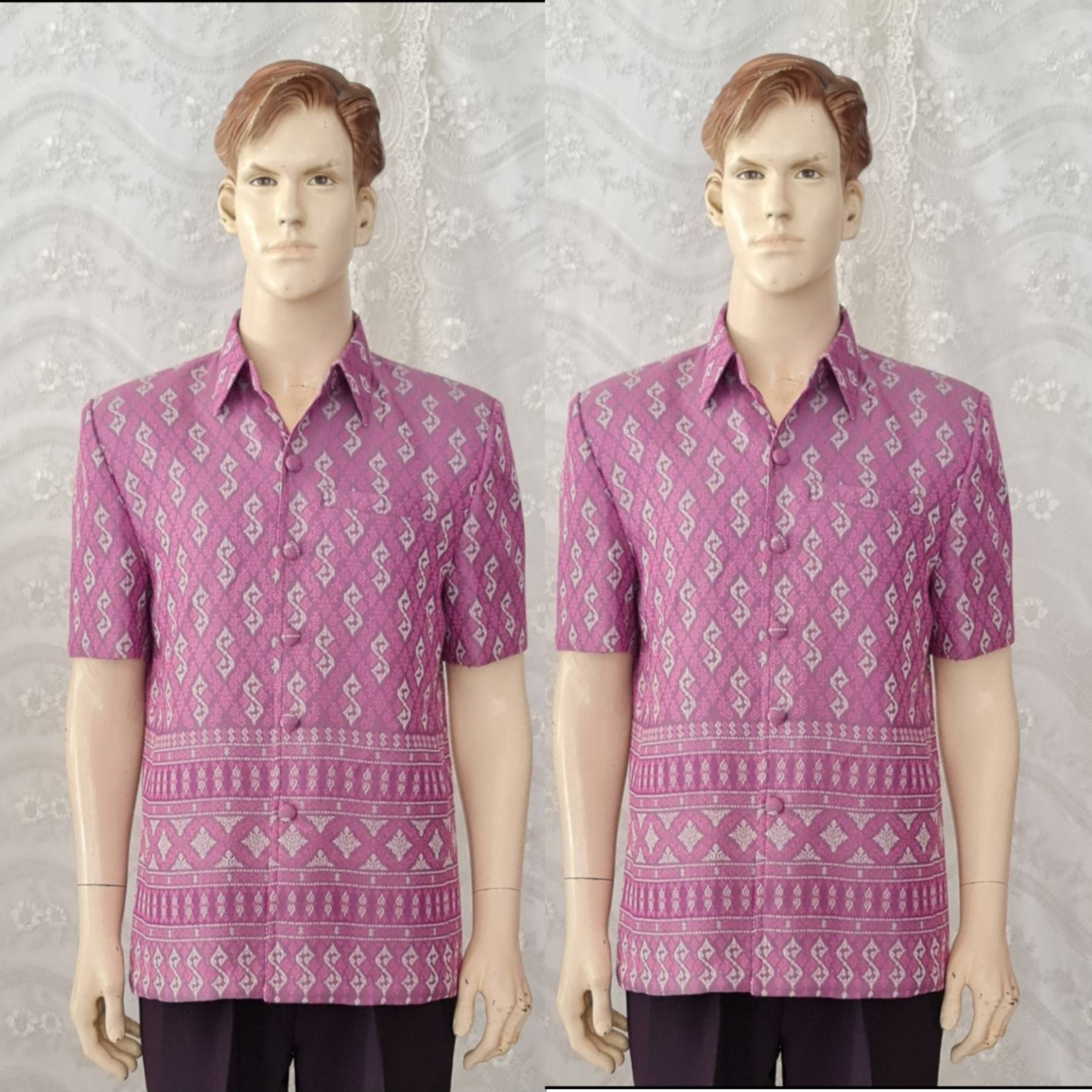 #เสื้อสูทชายลายขอ #เสื้อสูทชายไหมประดิษฐ์ #สูทผ้าไทยชาย #ซาฟารีผ้าไทยชาย #สูทผ้าไหม, #สูทผ้าไทย #ซาฟารีชาย