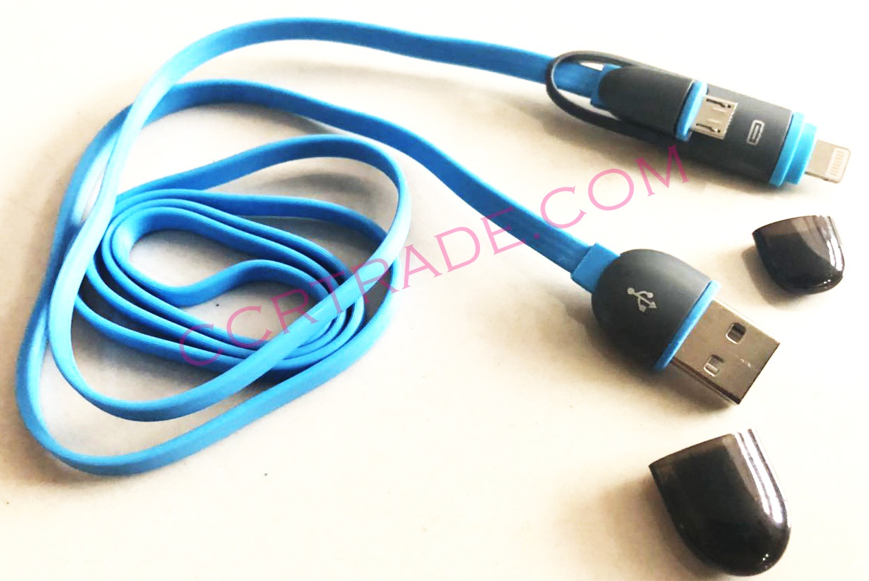 สายชาร์ทไอโฟน+ซัมซุง สลับหัว 1 ม.ถุง 15 ซม.