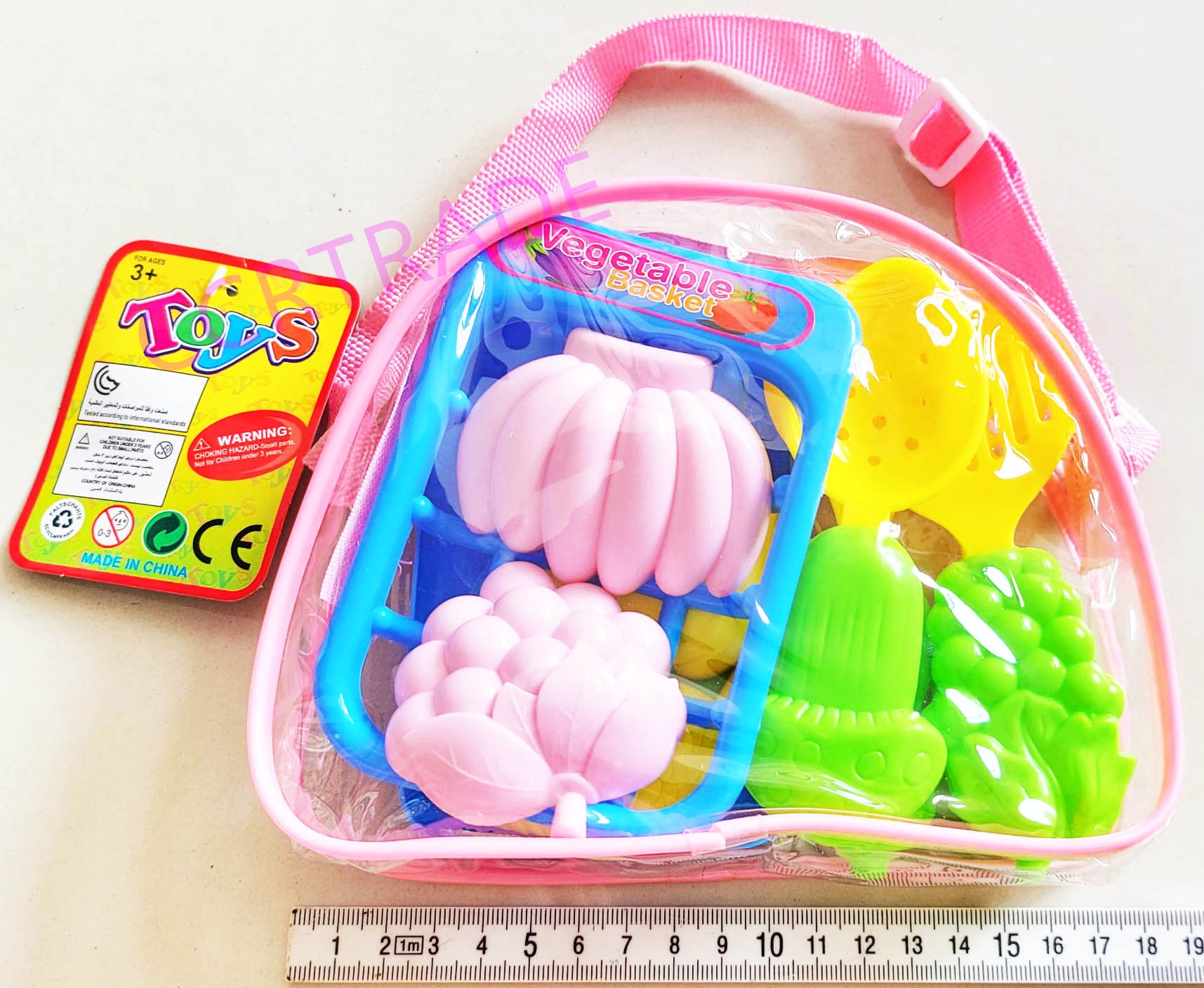 เซ็ทครัวสีหวาน 12 ชิ้นกระเป๋าหิ้ว 14x18.5 ซม.(คละแบบ)