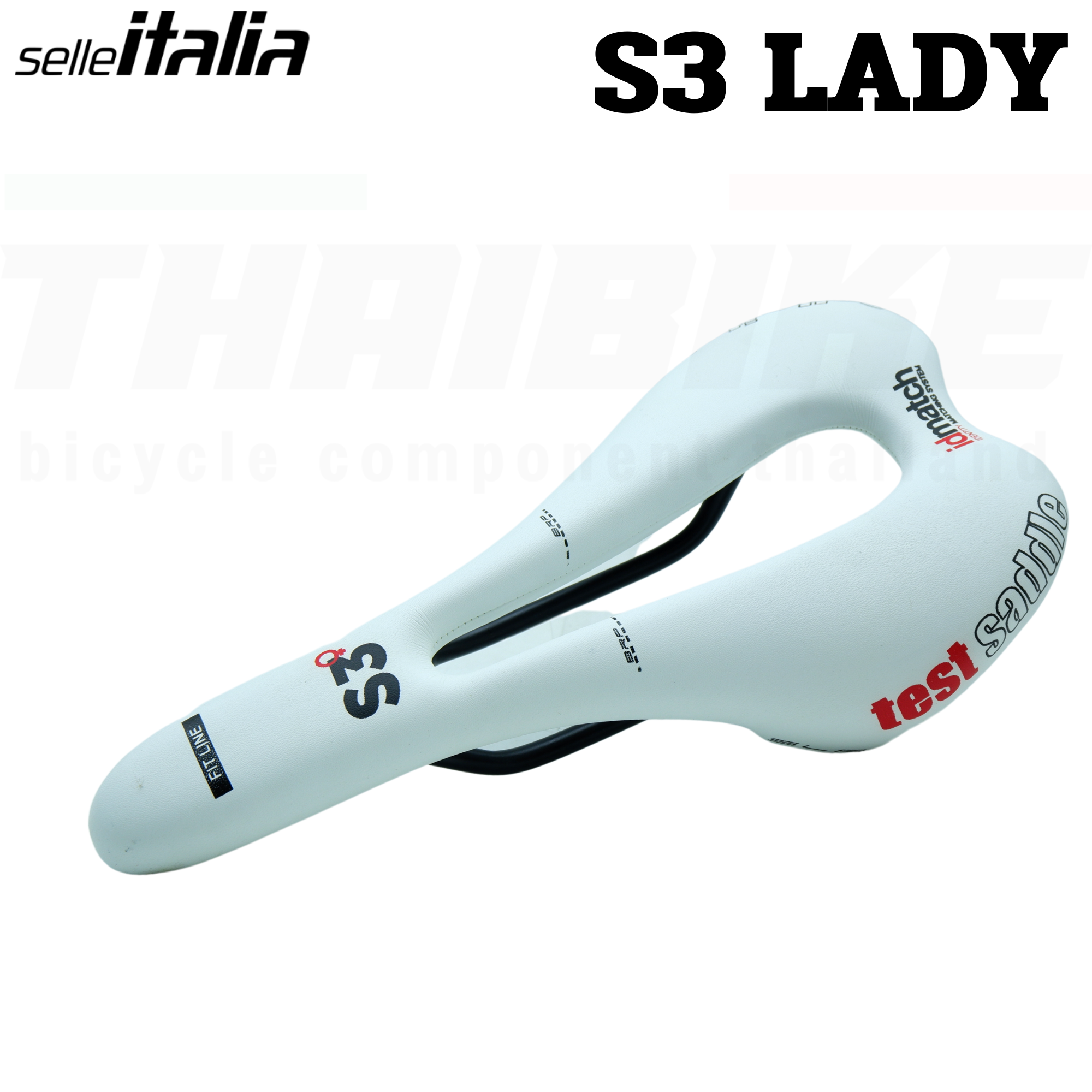 อานจักรยานเสือหมอบ เสือภูขา ของใหม่ รุ่นเทสสีขาว SELLE ITALIA S1 S2 S3 L1 L2 L3