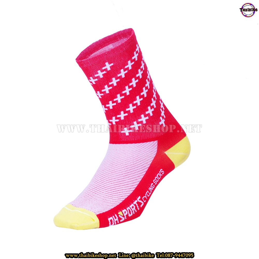 ถุงเท้าจักรยาน ถุงเท้ากีฬาออกกำลังกาย วิ่ง DH SPORT รุ่น DH18 สำหรับเท้าไซต์39-46