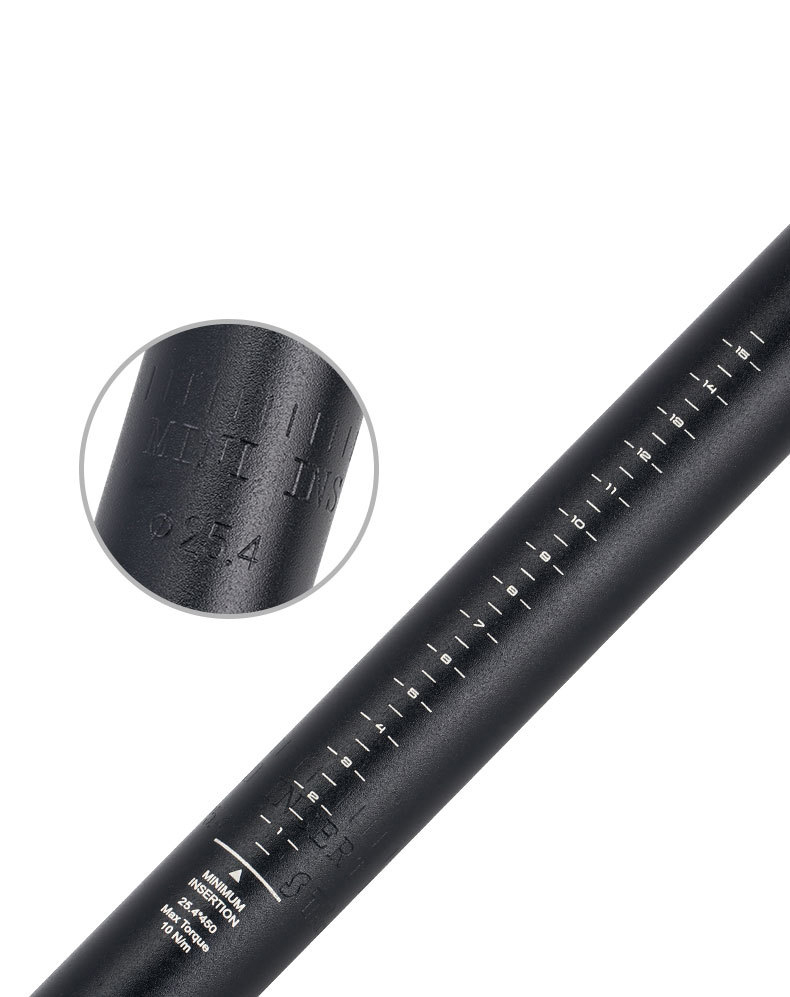 หลักอานจักรยานอลูมิเนียม เยืองหลัง TOOPRE ยาว 450 มม. 25.4 27.2 28.6 30.4 30.8 31.6 มม.