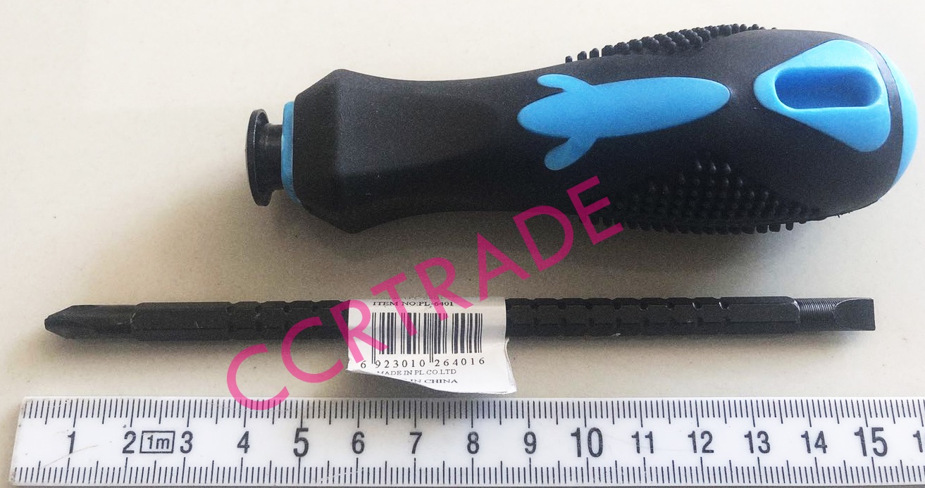 ไขควงปรับระดับด้ามยาง (หัวบวก,ลบ) 21.5 ซม.