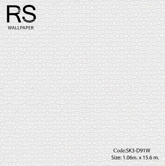 วอลเปเปอร์เทกเจอร์โมเดิร์นพื้นสีขาวอมเงินมีกลิตเตอร์สีเงิน SK3-D91W
