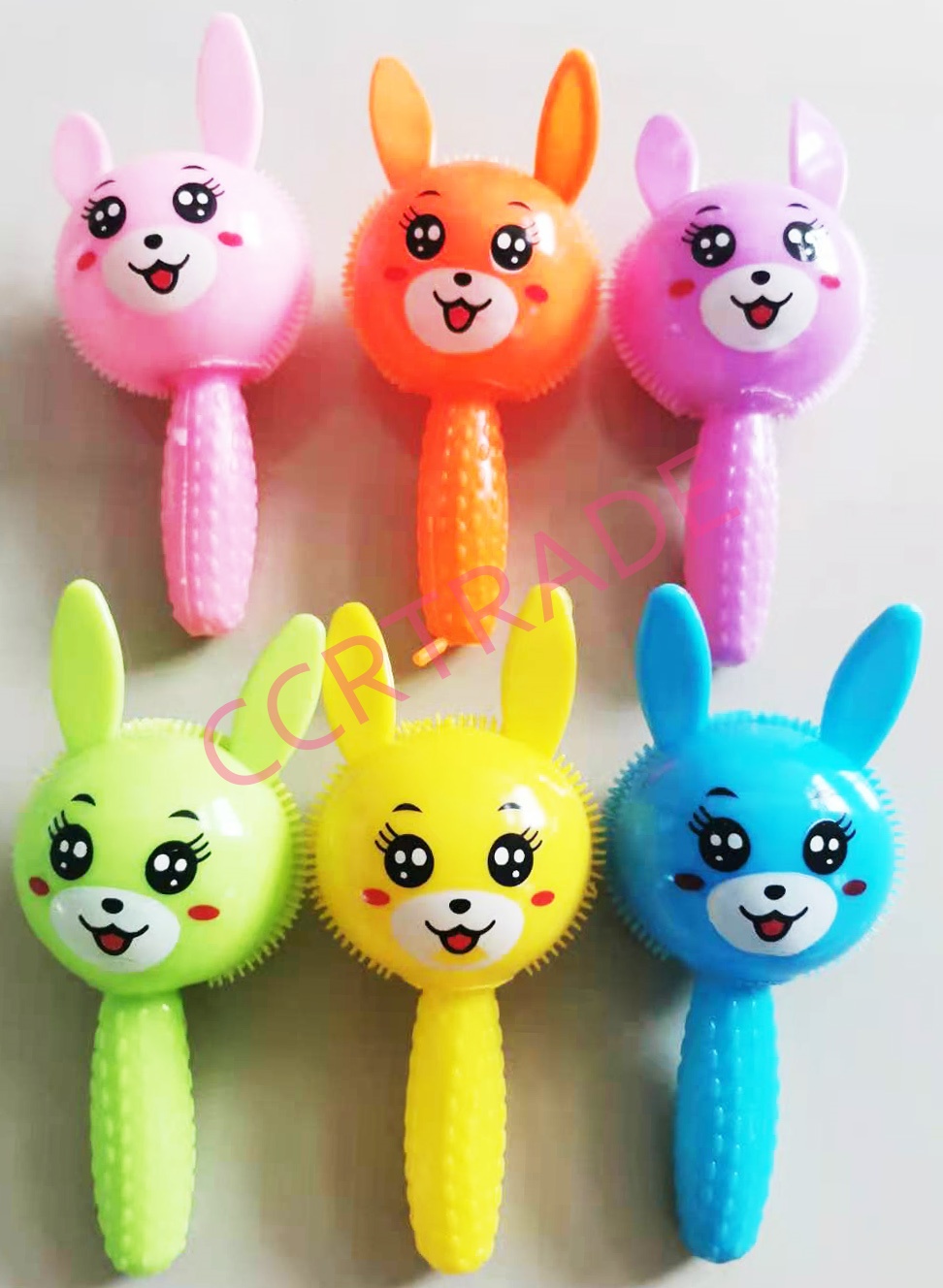 คทากระต่ายมือบีบ มีเสียง มีไฟถาด 35.5 ซม.