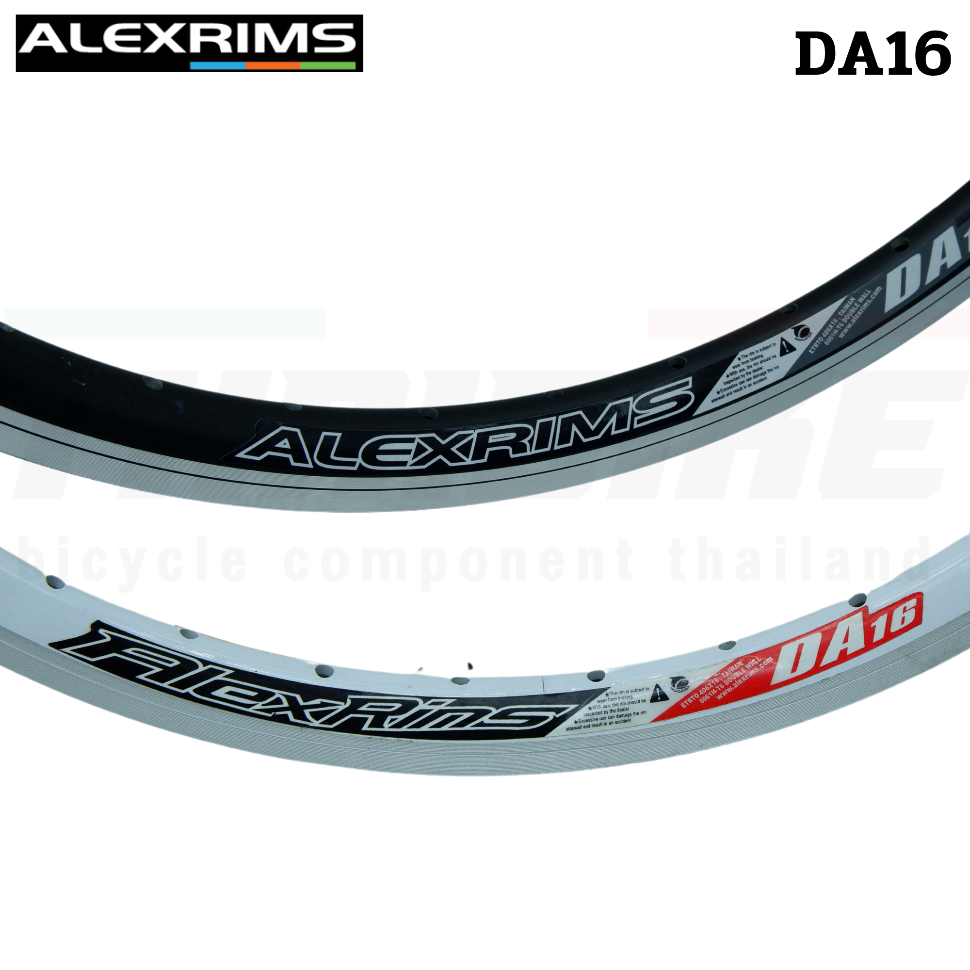เฉพาะขอบล้อจักรยานอลูมิเนียม รถพับ Alex Rims DA-16 ขอบล้อ 20 นิ้ว
