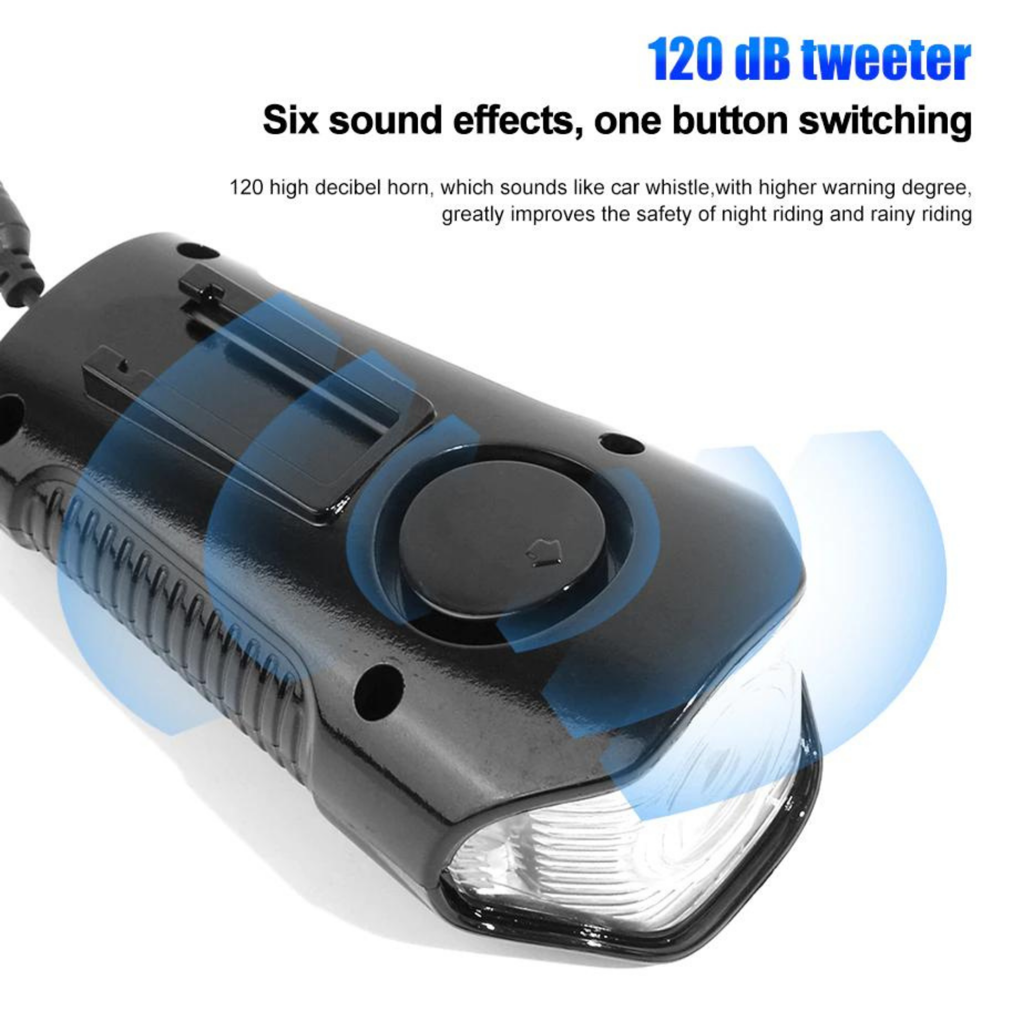 ไฟหน้าจักรยานพร้อมแตรในตัว THAIBIKE XA-585 250ลูเมนส์