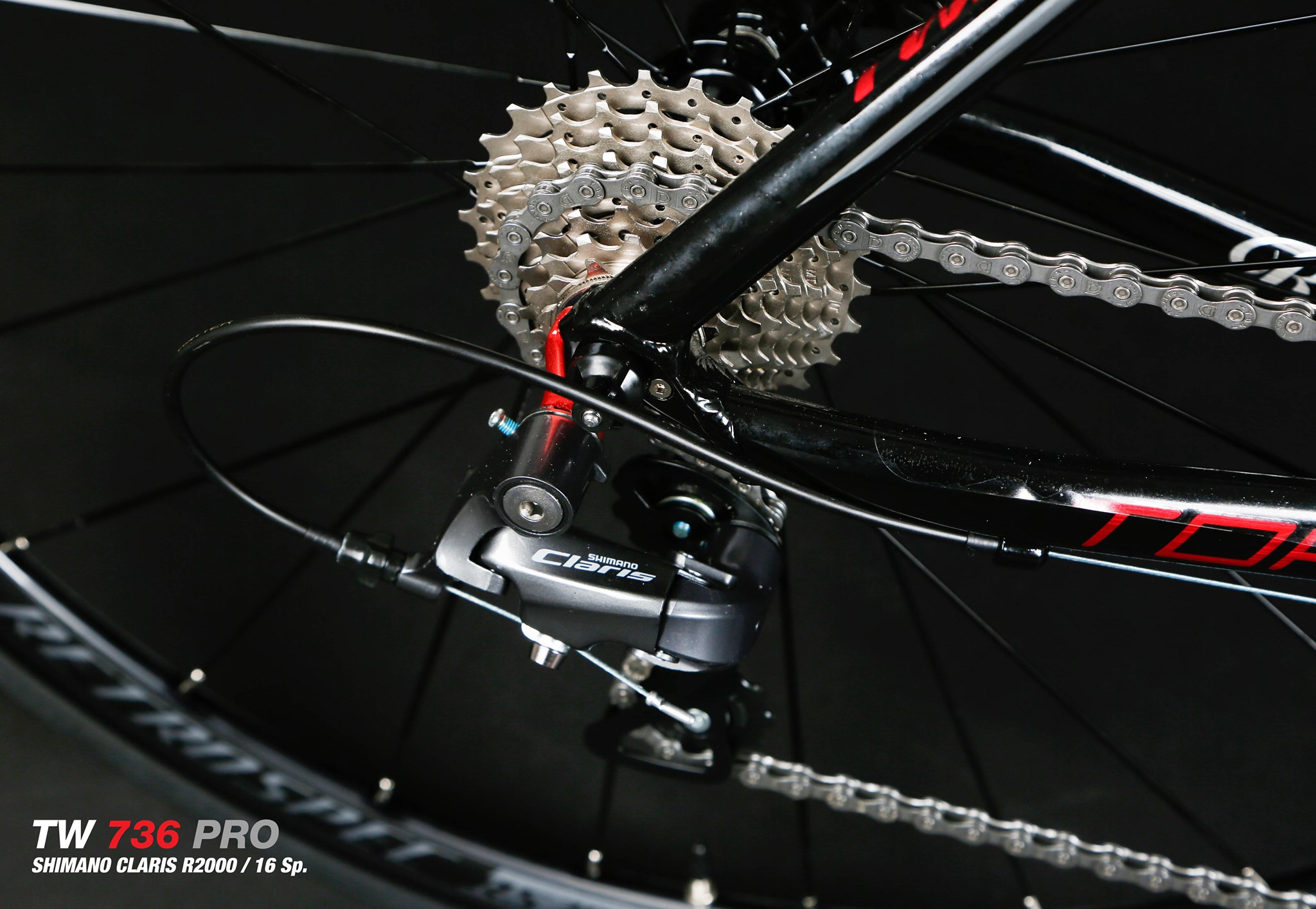 จักรยานเสือหมอบ TWITER รุ่น TW 736 PRO Top Aluminium ลบรอยเชื่อม ซ่อนสาย