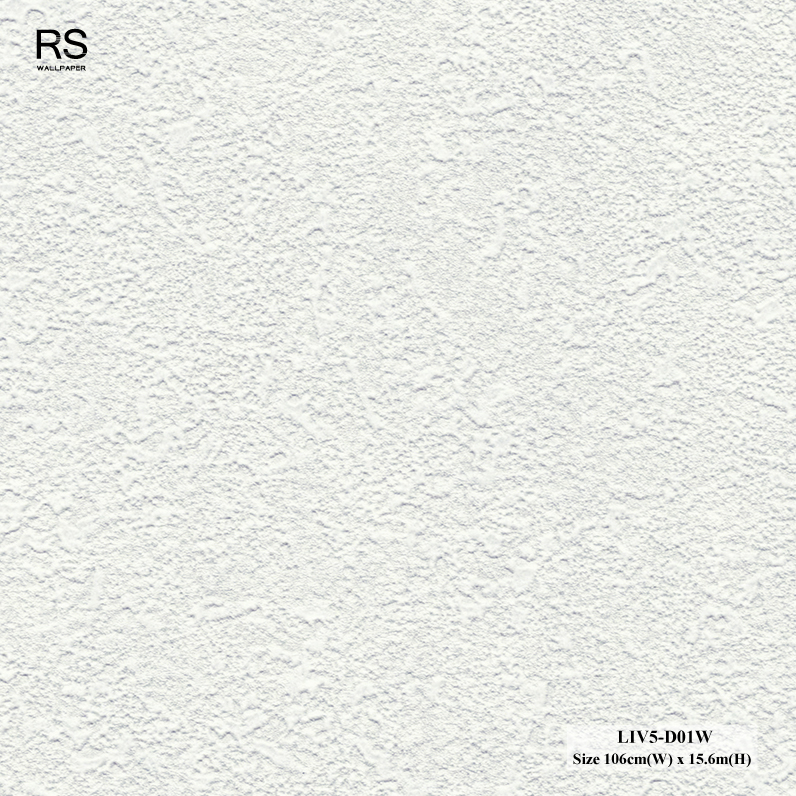 วอลเปเปอร์ลายปูนเปลือย สีเทาอ่อน LIV5-D01W