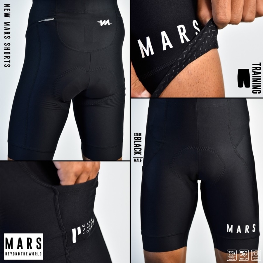 Mars Training กางเกงปั่นจักรยานขาสั้น ระบายเหงื่อ แห้งเร็ว ยืดหยุ่นสูง แผ่นเป้า NIMBUS PRO 120