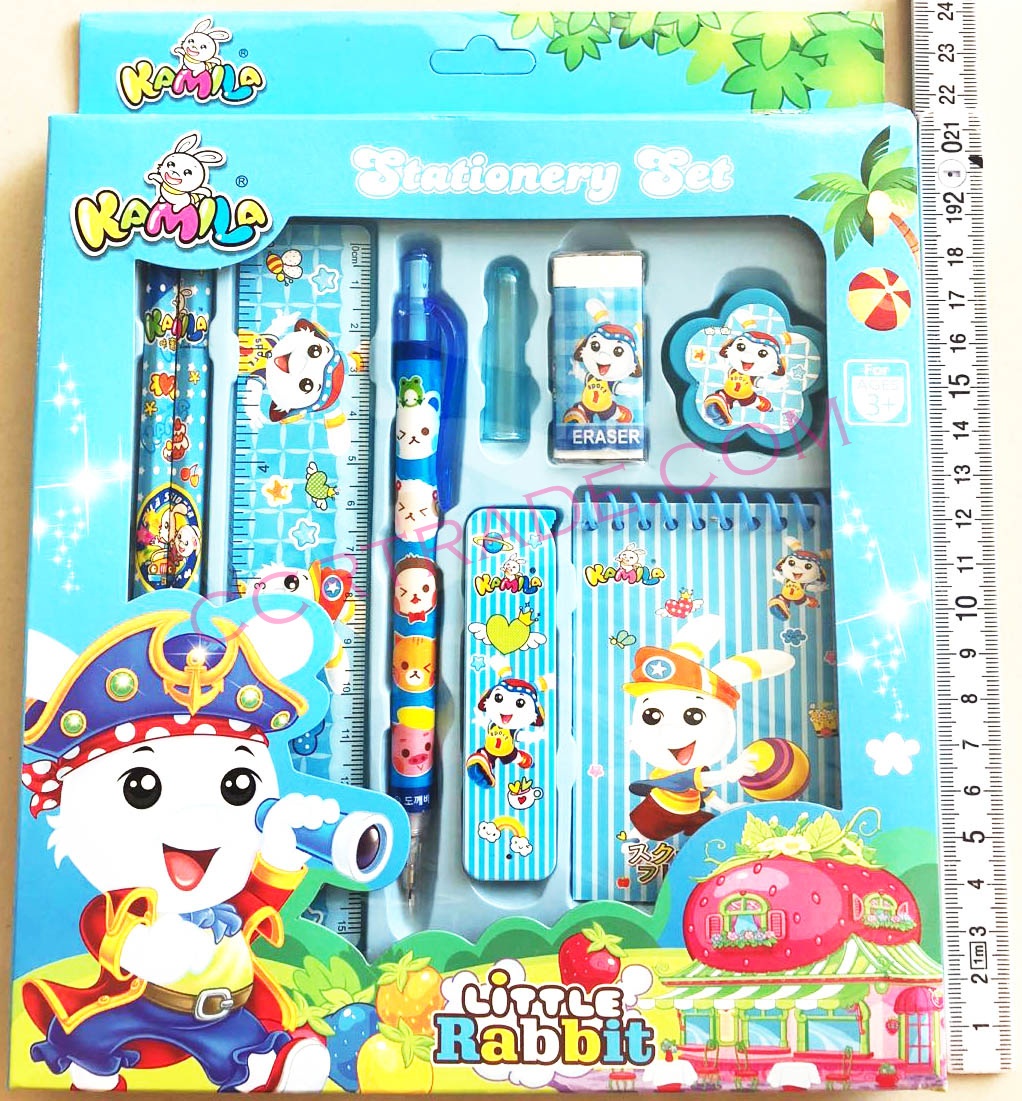 ชุดเครื่องเขียนกล่องการ์ตูนจัมโบ้ (ของแน่นเว่อร์) 23.5 ซม.