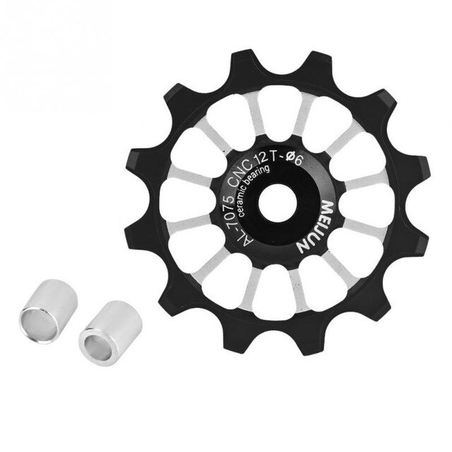 ลูกกลิ้งตีนผีเซรามิค 12T ยี่ห้อ MEIJUN ลื่น เบา ทน ติดจักรยาน ลูกรอก