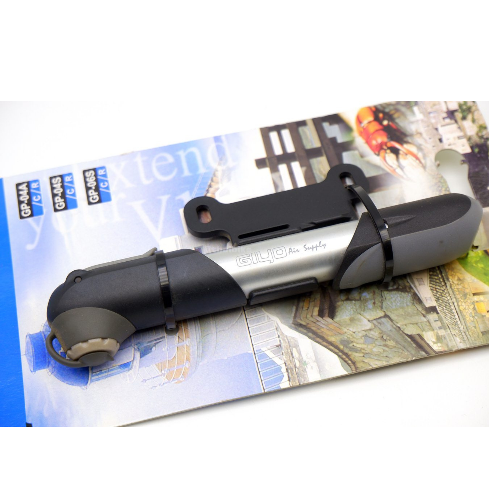 สูบลมจักรยานแบบพกพา GIYO GP-04A Pocket Alum Mini Pump