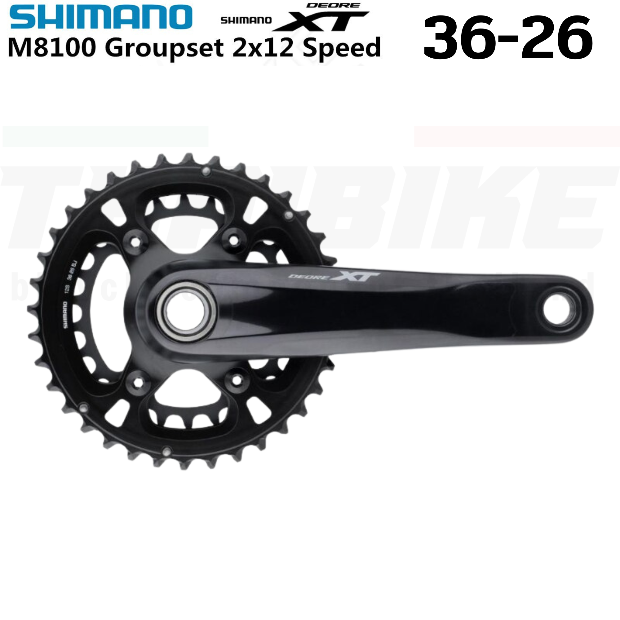 ชุดเกียร์จักรยานเสือภูเขา 1X12 2X12SPD SHIMANO XT M8100 Groupset