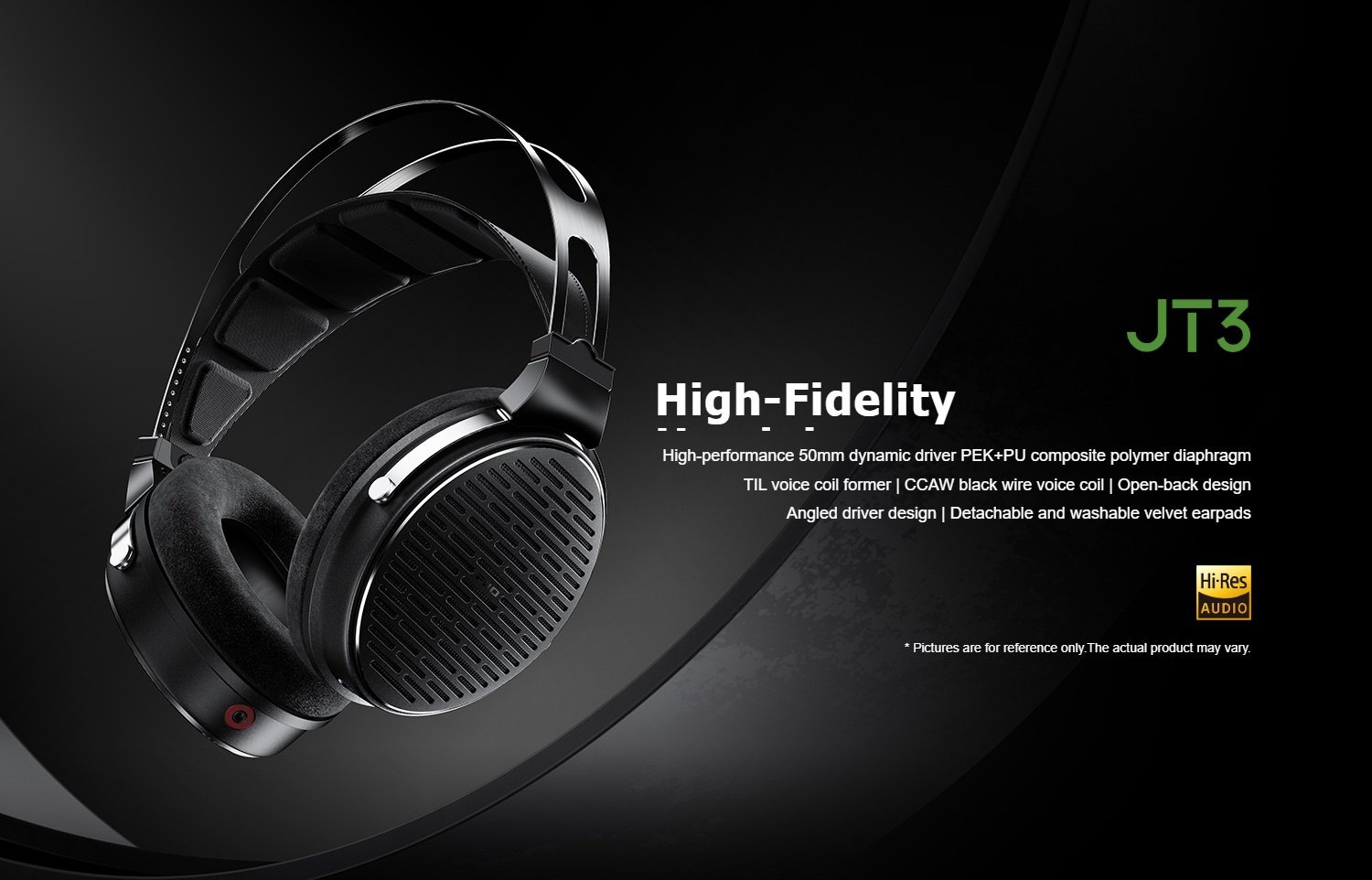 <PreOrder> FiiO JadeAudio JT3 หูฟัง Headphone คุณภาพสูงระดับ High-Fidelity ดีไซน์เปิดหลัง ประกันศูนย์ไทย