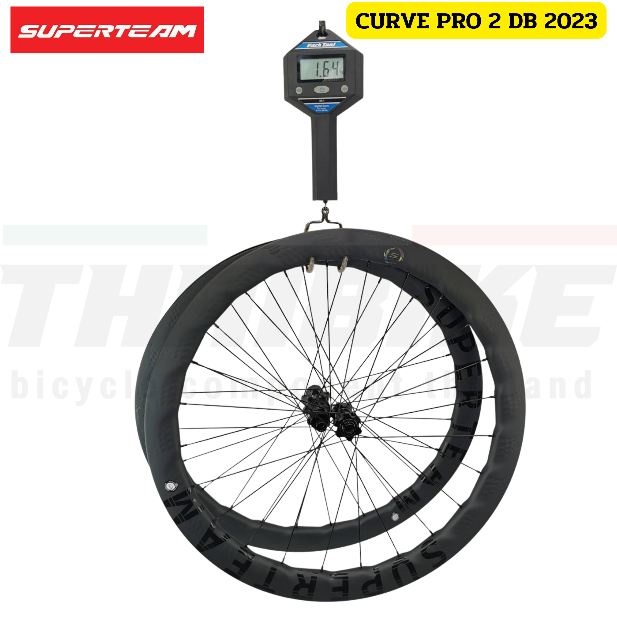ล้อจักรยานเสือหมอบคาร์บอนดิสก์เบรค/ริมเบรค Superteam curve pro 2 DISCBRAKE/RIMBRAKES