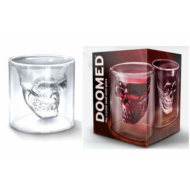 แก้วหัวกระโหลก doom แก้วชอตดูม shot glass
