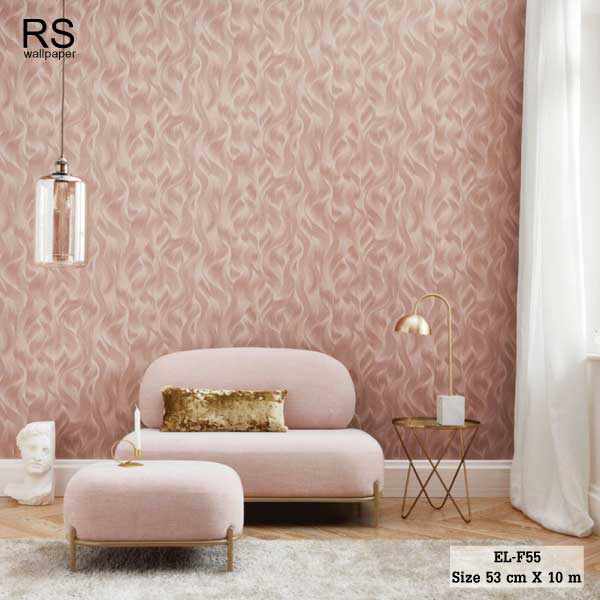 วอลเปเปอร์ สไตล์โมเดิร์นลายเลื้อยสีน้ำตาลโอรส EL-F55