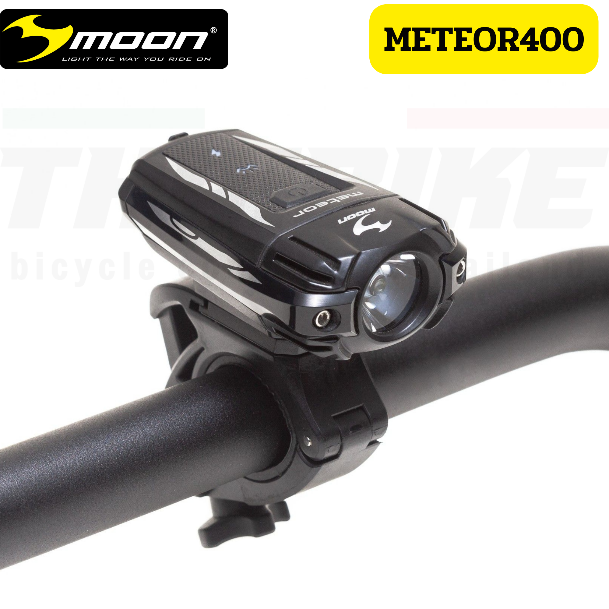 ไฟหน้าจักรยาน MOON METEOR 400 lumens ไฟท้าย MOON COMET X