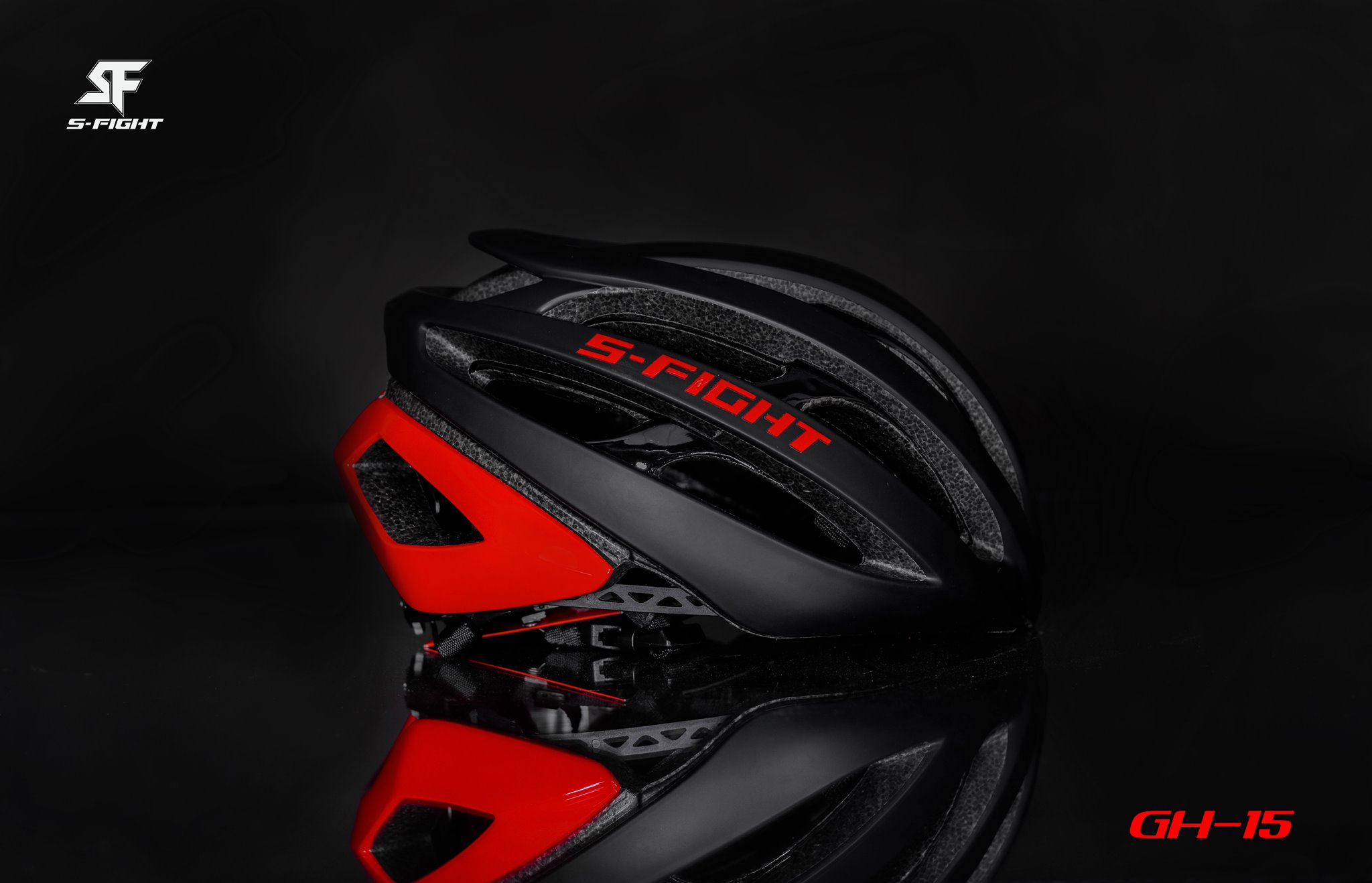 หมวกกันน็อคจักรยาน S-Fight รุ่น GH-15 หมวก 2 ชั้น เพิ่มความสวยงาม และทนทาน
