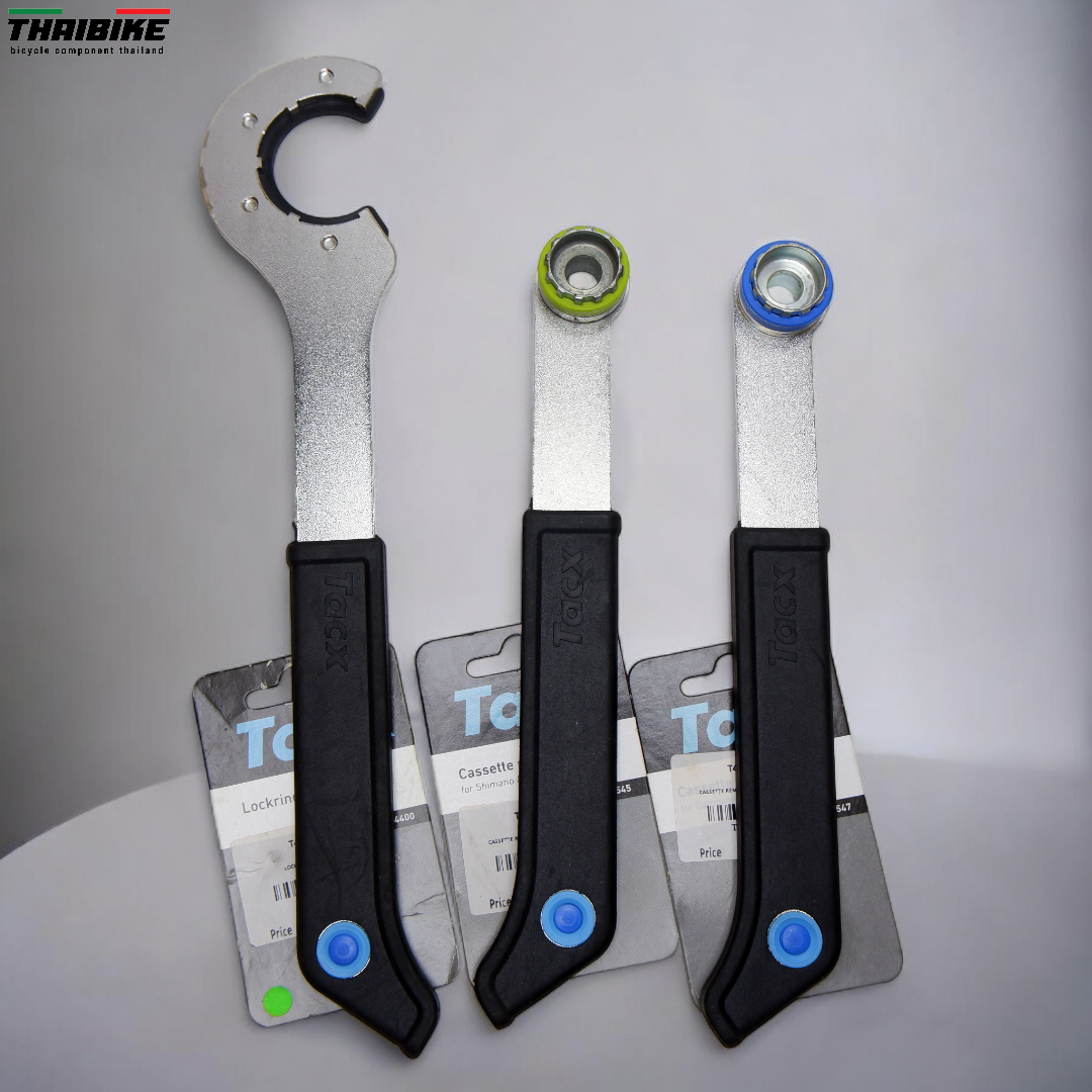 TACX PRO BIKE TOOL SET ⚙️ ชุดเครื่องมือถอดเฟือง Shimano/SRAM/Campagnolo และกะโหลกจักรยาน (T4400 / T4545 / T4547)