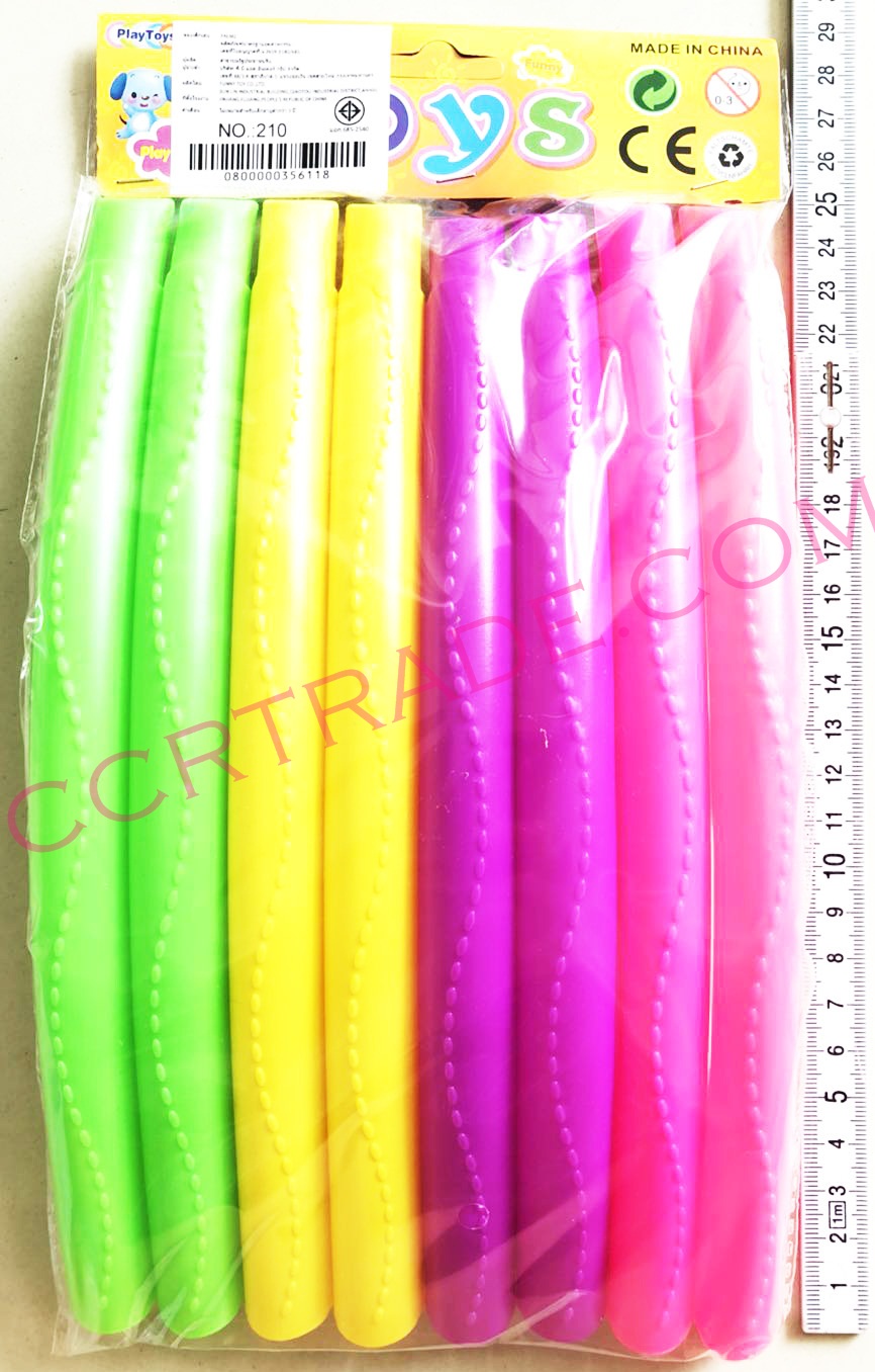 ฮูลาฮูปสีสด 8 ชิ้น 29 ซม.