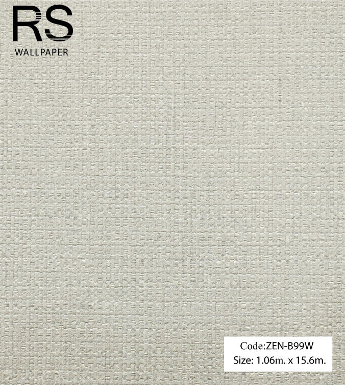 วอลเปเปอร์เทกเจอร์กระสอบโทนสีเขียวอมเทา ZEN-B99W