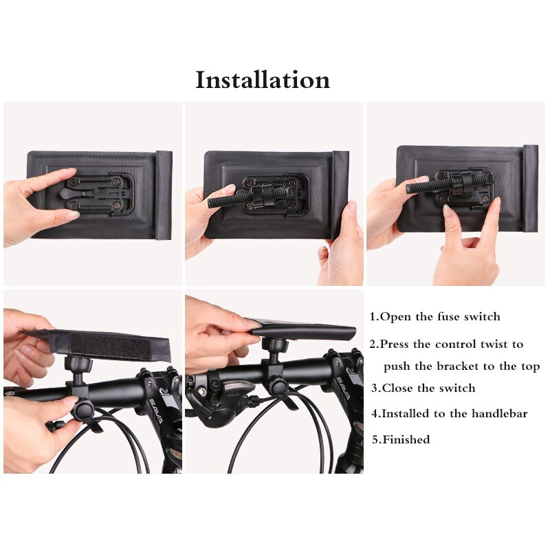 กระเป๋าใส่มือถือติดหน้าแฮนด์จักรยาน WHEEL UP