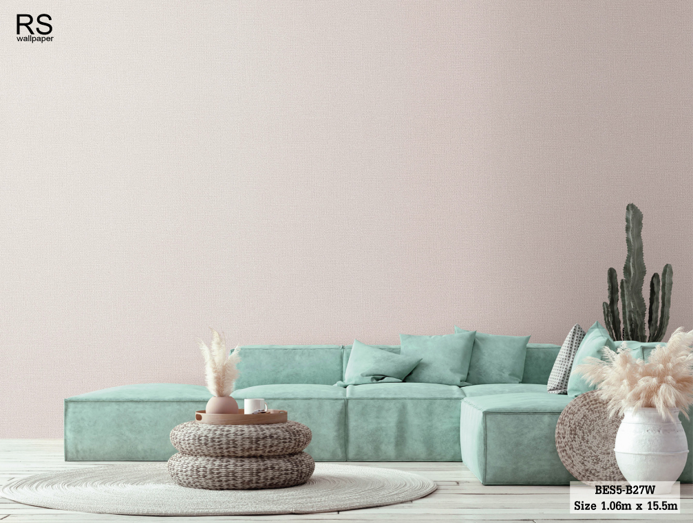 วอลเปเปอร์ สีม่วงอ่อนอมน้ำตาล BES5-B27W