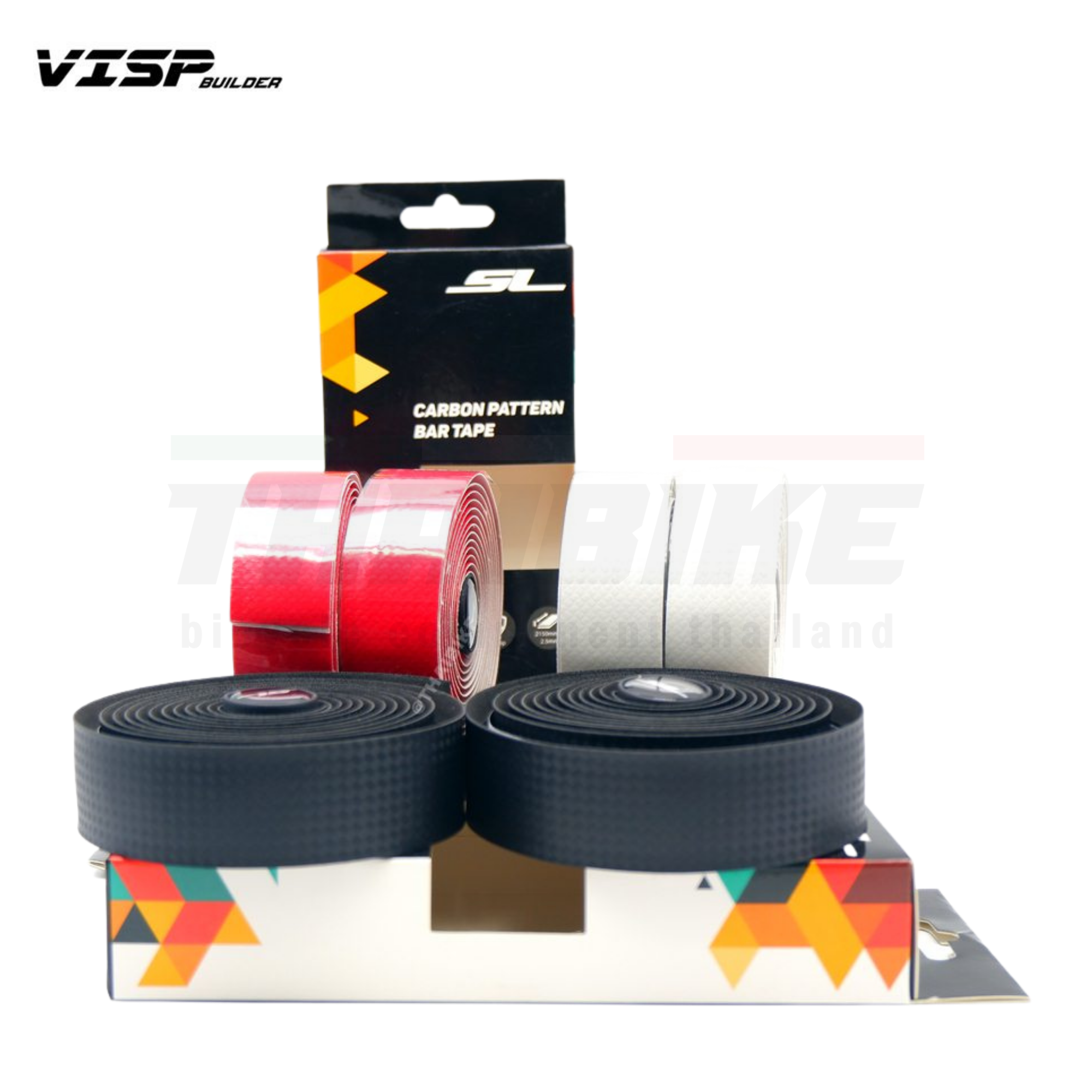 ผ้าพันแฮนด์จักรยานลายคาร์บอน VISP SL