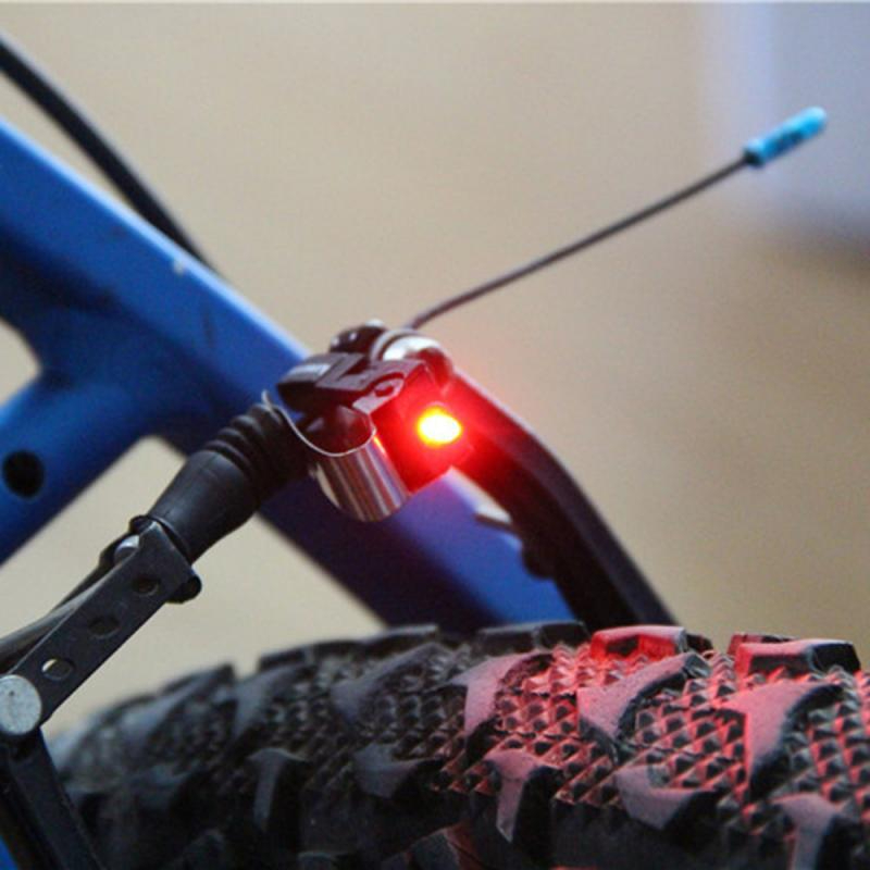 2 ชิ้น ไฟเบรคติดจักรยาน NANO Mini Bike Brake Light Waterproof Cycling Bicycle