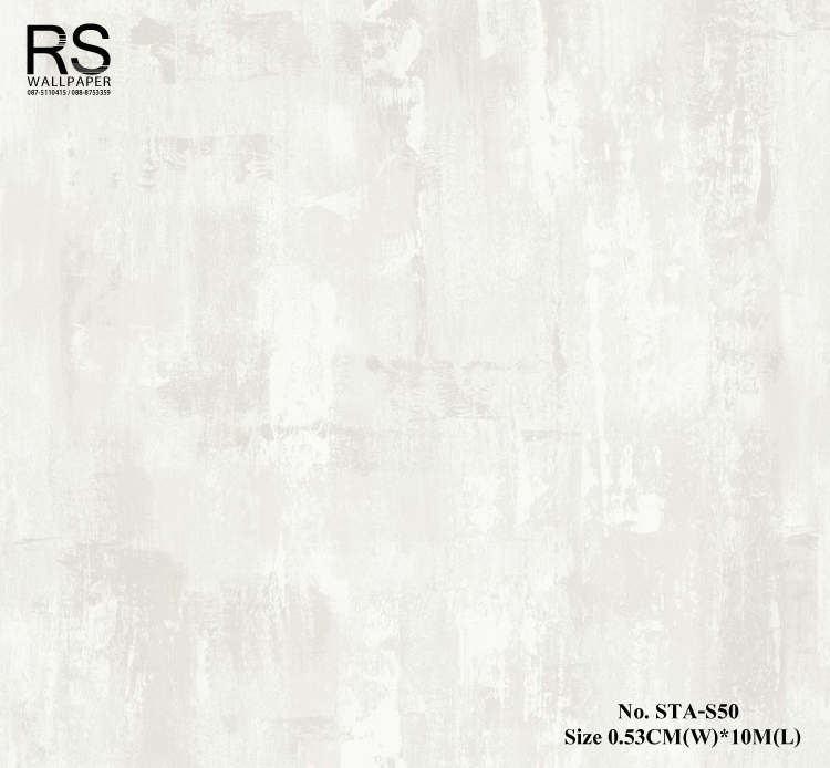 วอลเปเปอร์ ลายปูนเปลือย สีครีม No.STA-S50
