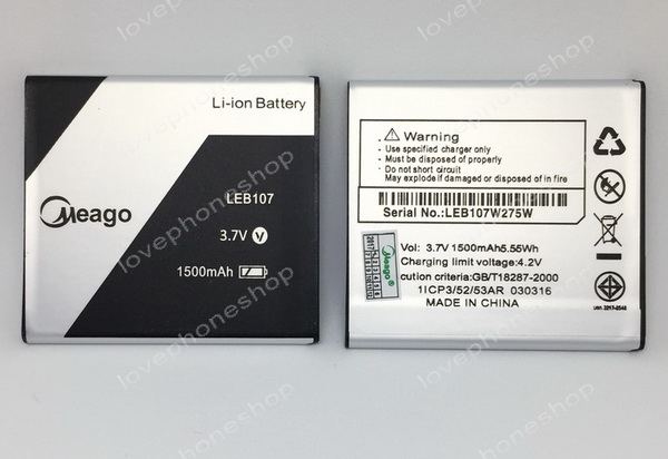 แบตเตอรี่ Meago สำหรับ Ais LAVA 4.0 iris 550,iris 560 / LEB107 (ส่งฟรี)