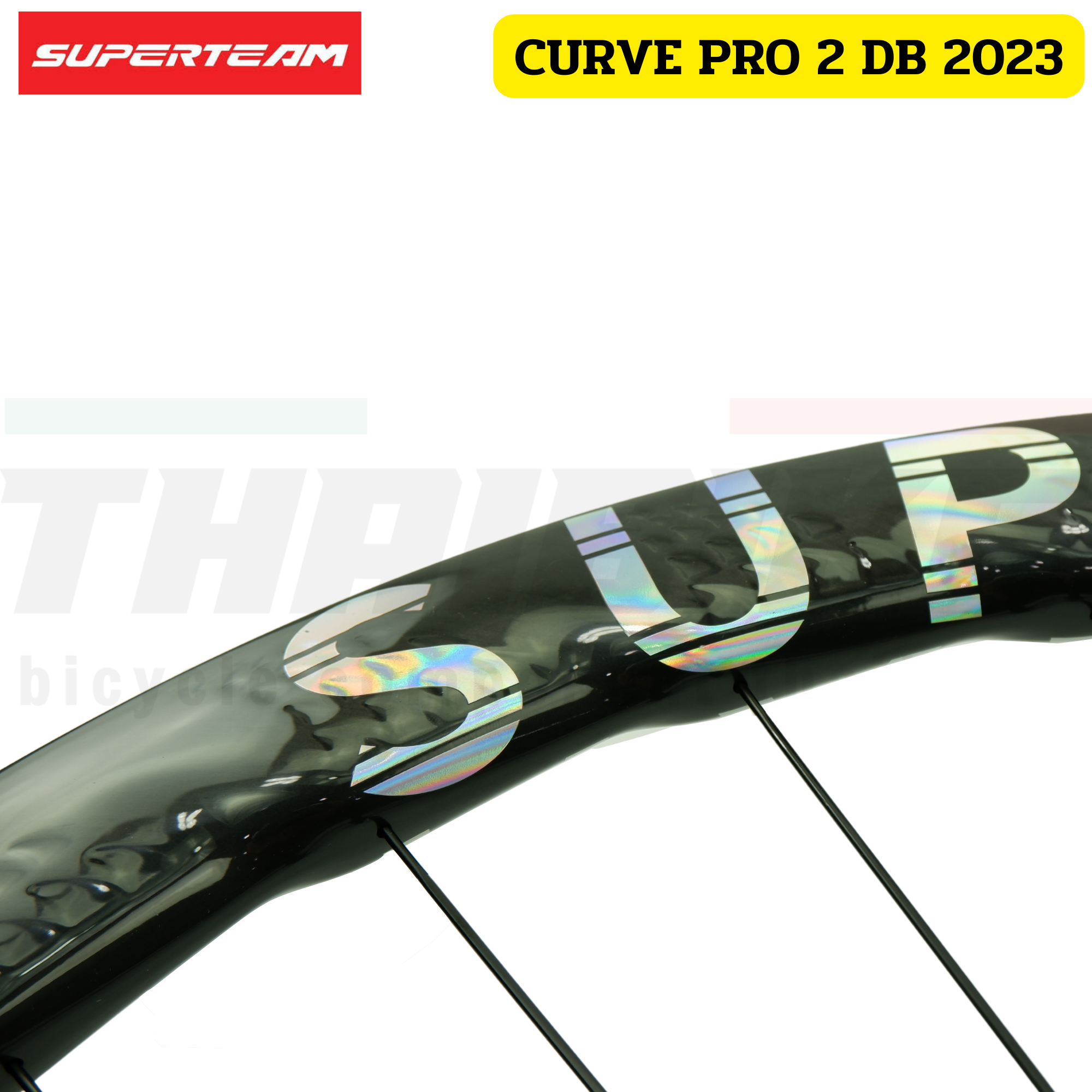 ล้อจักรยานเสือหมอบคาร์บอนดิสก์เบรค/ริมเบรค Superteam curve pro 2 DISCBRAKE/RIMBRAKES