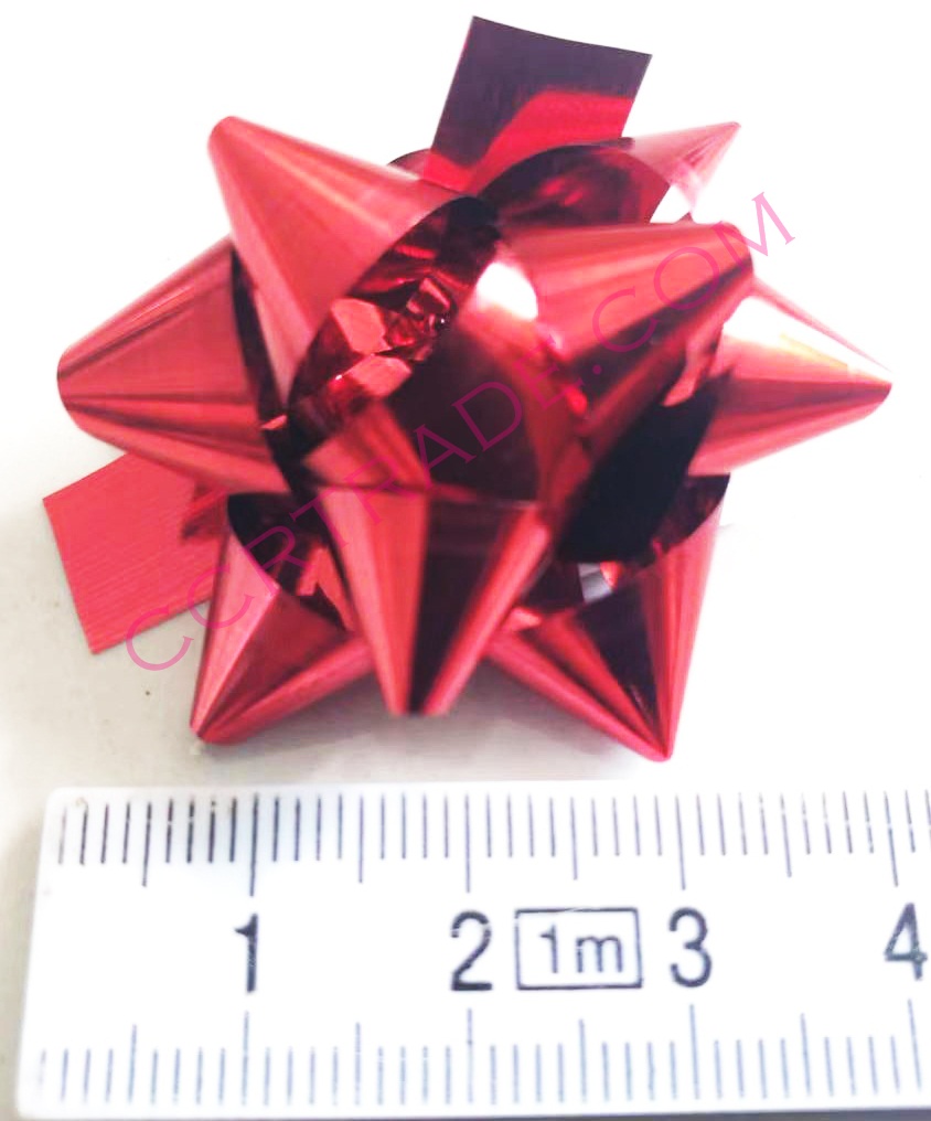 โบว์ของขวัญสีสะท้อน 12 ชิ้นกล่อง 15 ซม.