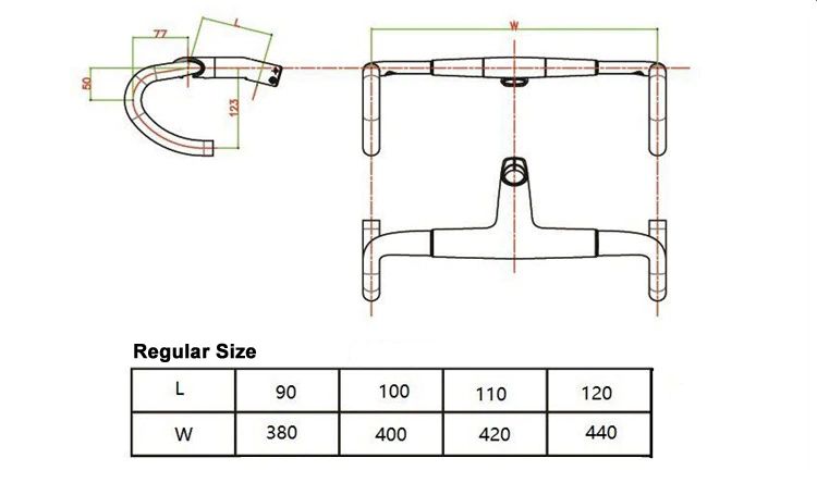 แฮนด์จักรยานเสือหมอบคาร์บอน TW ทวิสเตอร์ integrated Carbon Fiber อินทริเกตุ
