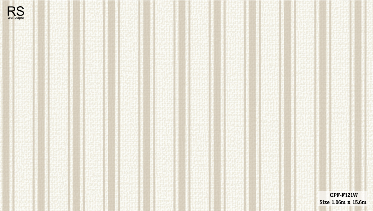 วอลเปเปอร์ ลายทางเส้นเล็ก สีน้ำตาล ivory CPF-F121W