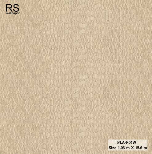วอลเปเปอร์ โมเดิร์นลายลูกบาศ์กเล็ก สีน้ำตาลทอง PLA-F04W
