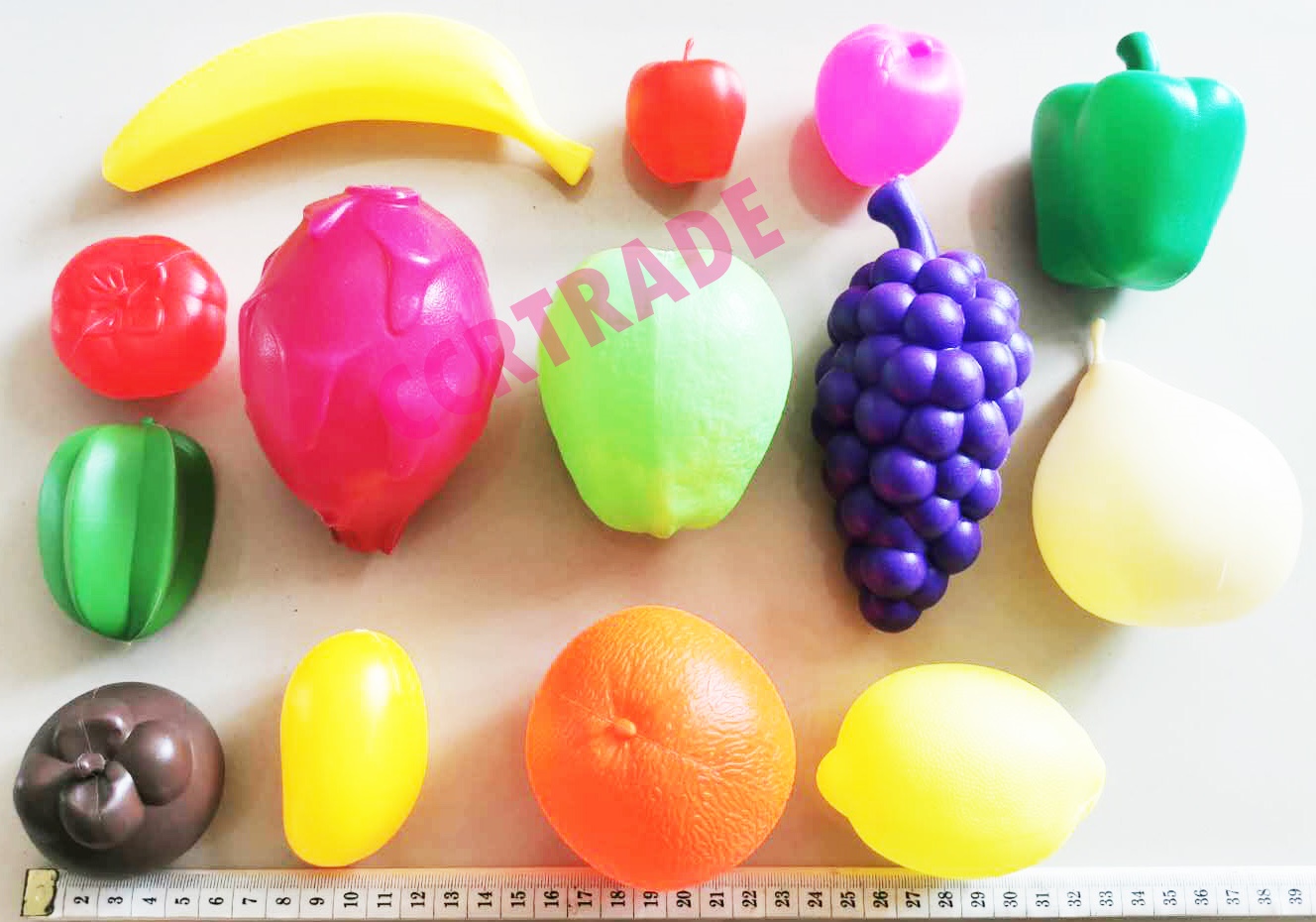 ชุดผักผลไม้โมเดลเสริมทักษะถุงตาข่ายใหญ่ 31 ซม.(1x3)