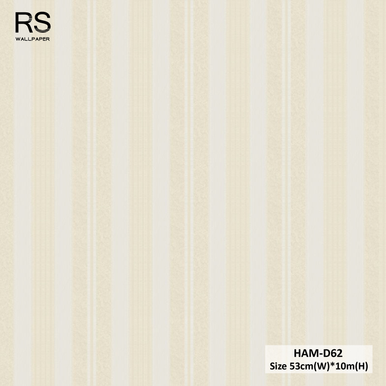 วอลเปเปอร์ลายทาง สีครีมทอง HAM-D62