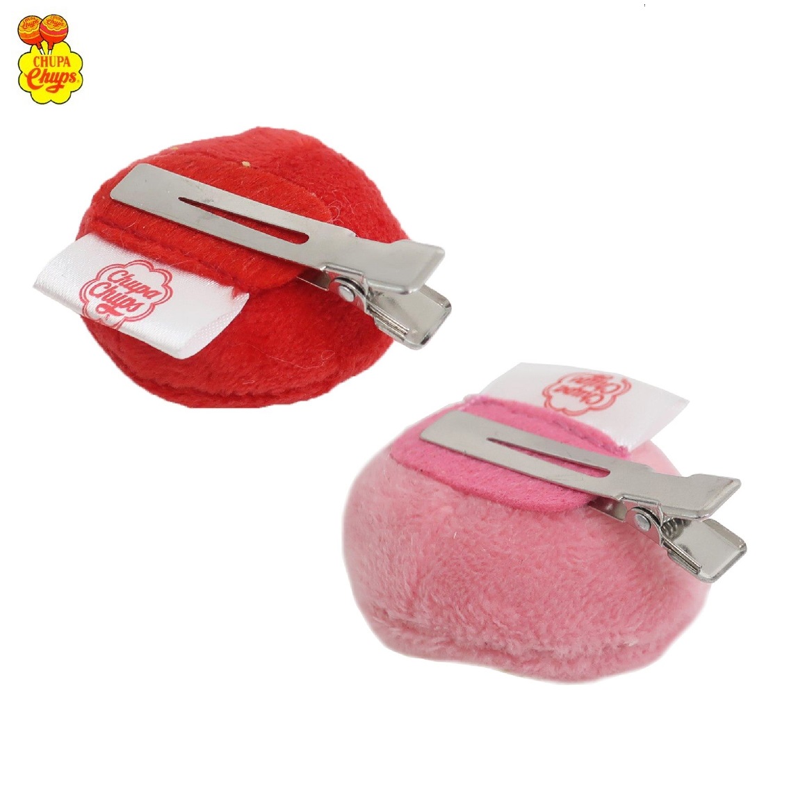 🔥เข้าใหม่ ของแท้🔥กิ๊บติดผมเป็นผ้า ลาย อมยิ้ม Chupa Chups สินค้า 1 แพ็ค มี 1 ชิ้น นำเข้าญี่ปุ่นแท้