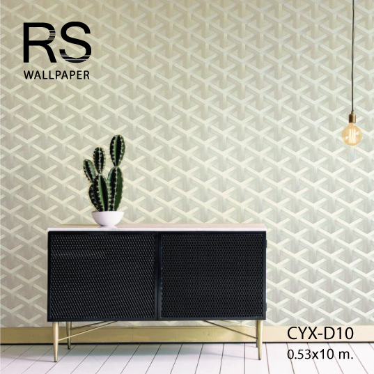 วอลเปเปอร์ลายกราฟฟิค(REVIVE) สีครีม ทอง CYX-D10