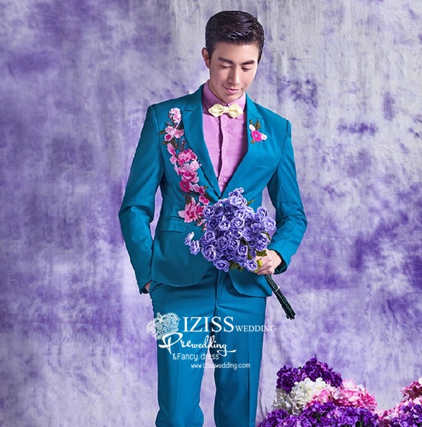 PW454- **พรีออเดอร์**ชุดแต่งงานแฟนซี ชุดยกน้ำชา ชุดถ่ายพรีเวดดิ้ง (prewedding dress) & ชุดแต่งงานแฟนซี (Fancy wedding dress) "ธีมสีขาวฟ้า"