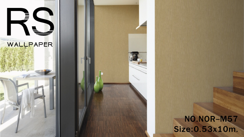 วอลเปเปอร์ สีครีมทอง NOR-M57