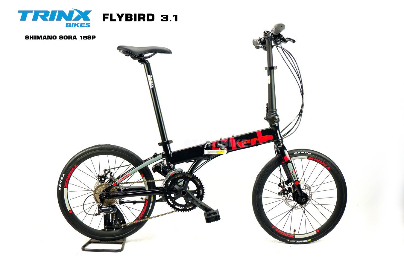 ส่งฟรี จักรยานพับได้ TRINX FLYBIRD 3.1 ล้อ 20(451) นิ้ว เกียร์ SHIMANO SORA 18 สปีด